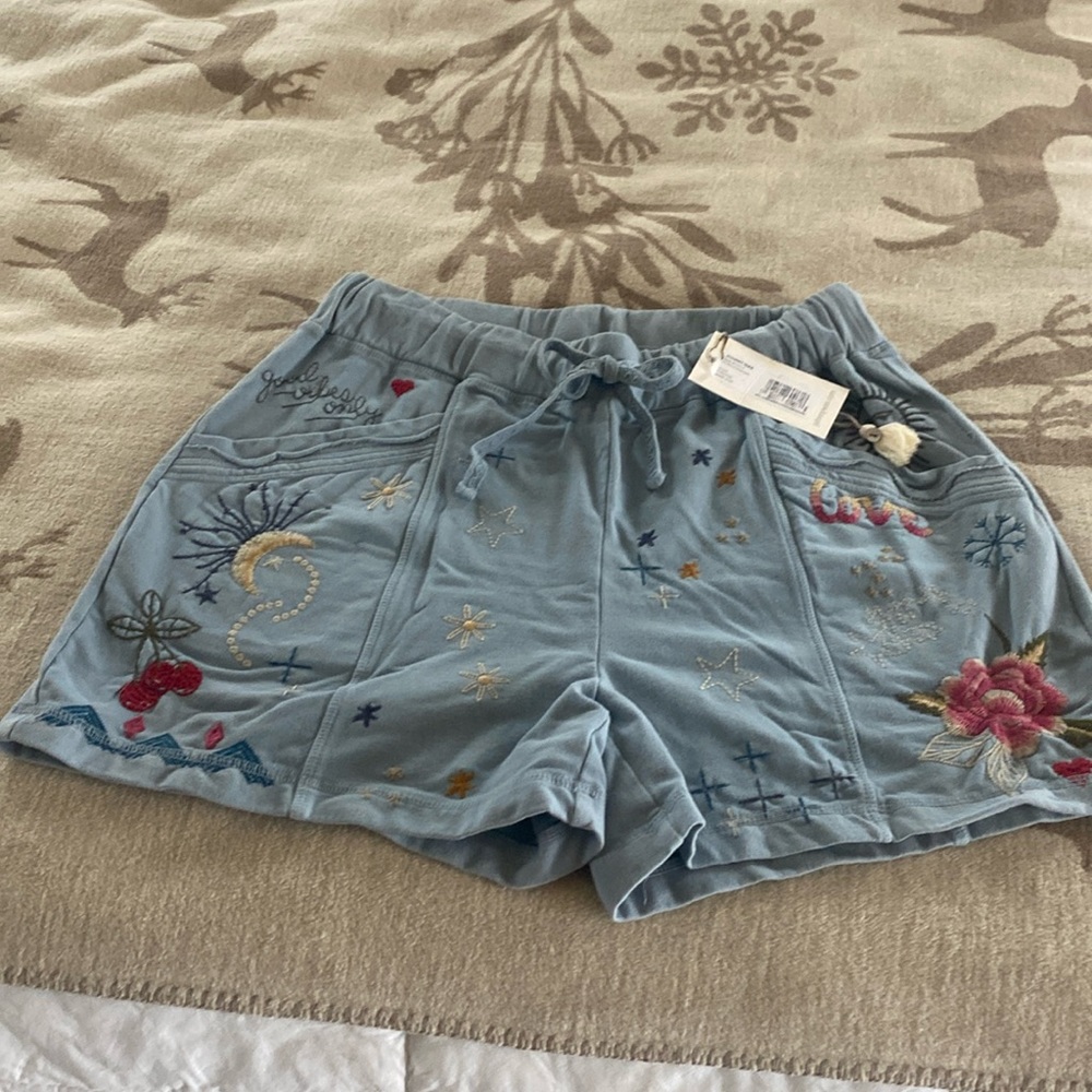 Embroidered shorts